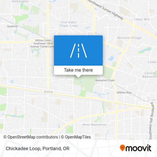 Chickadee Loop map