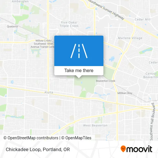 Chickadee Loop map