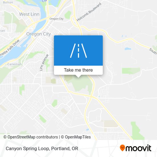 Canyon Spring Loop map