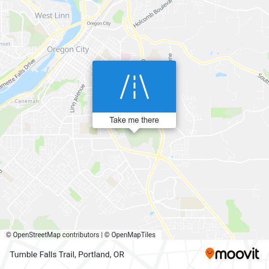 Tumble Falls Trail map