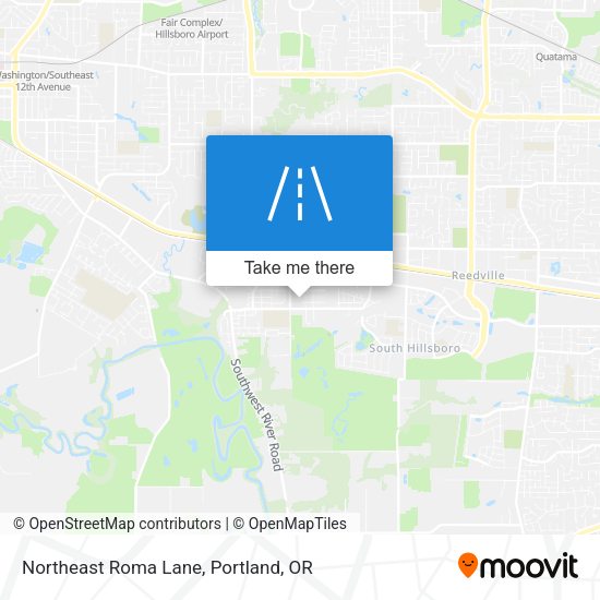 Northeast Roma Lane map