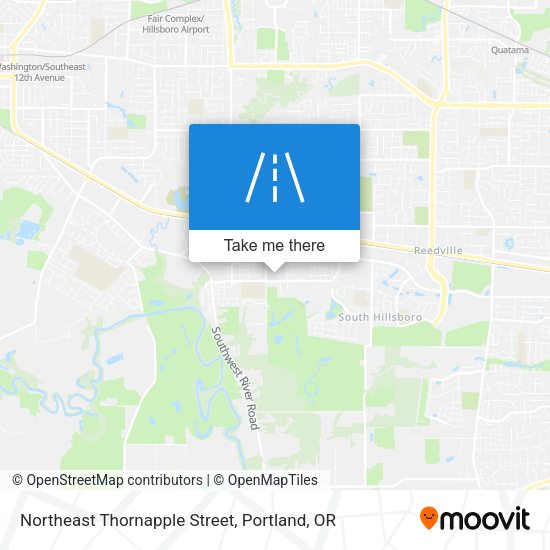 Northeast Thornapple Street map