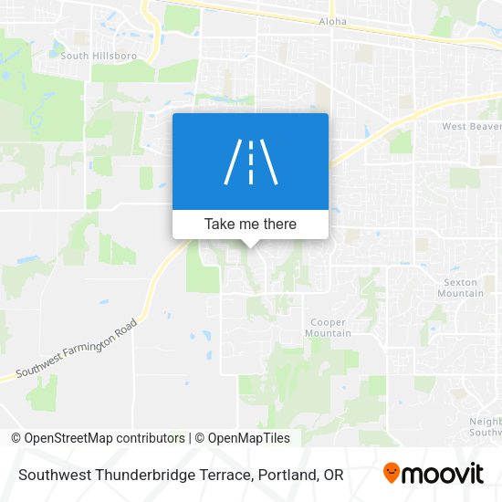 Southwest Thunderbridge Terrace map
