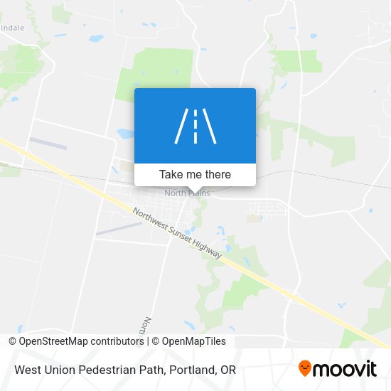 West Union Pedestrian Path map