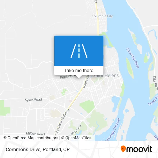 Commons Drive map