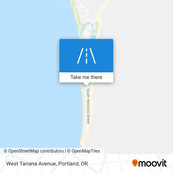 West Tanana Avenue map