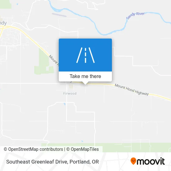 Southeast Greenleaf Drive map