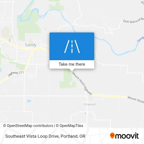 Southeast Vista Loop Drive map