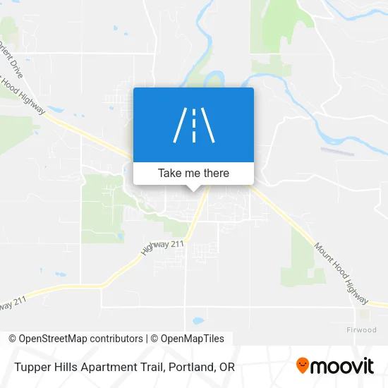 Tupper Hills Apartment Trail map