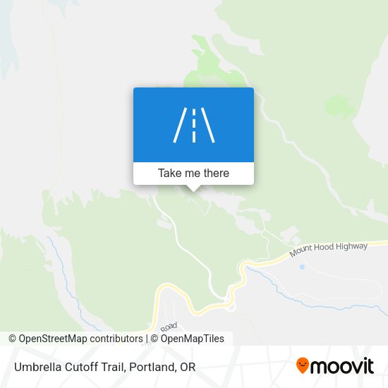 Mapa de Umbrella Cutoff Trail