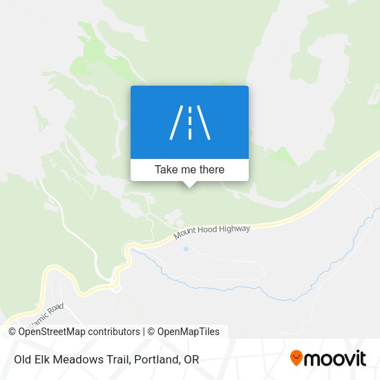 Mapa de Old Elk Meadows Trail