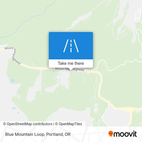 Blue Mountain Loop map