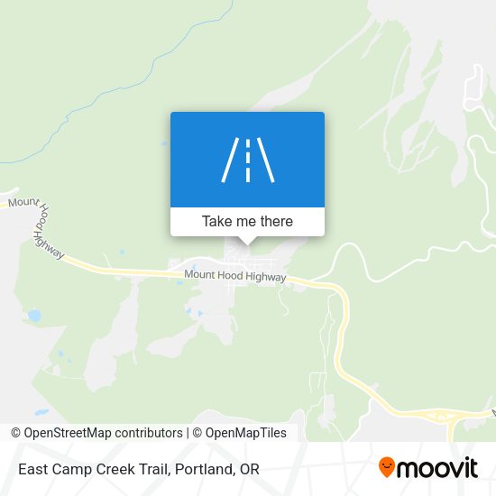 East Camp Creek Trail map