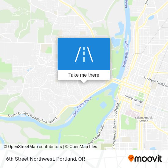 6th Street Northwest map