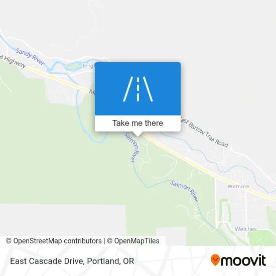 East Cascade Drive map