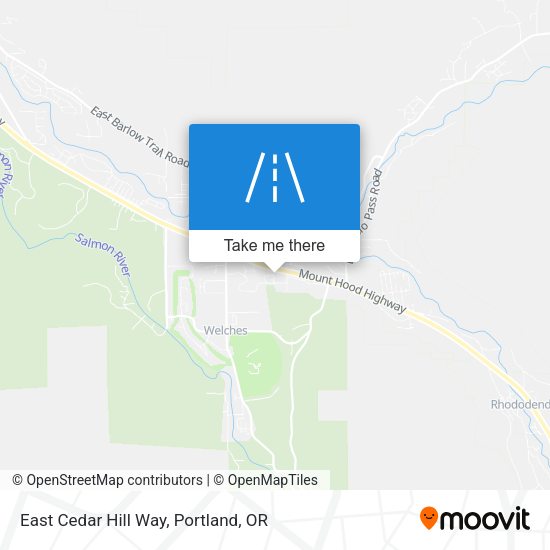 East Cedar Hill Way map