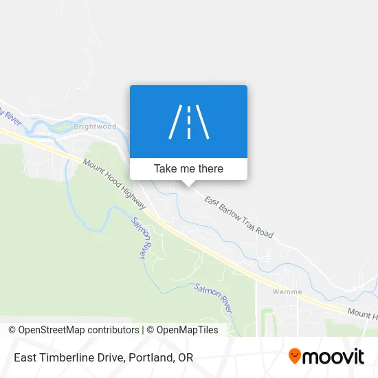 East Timberline Drive map