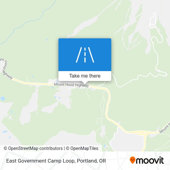 East Government Camp Loop map