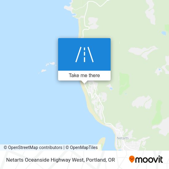 Netarts Oceanside Highway West map