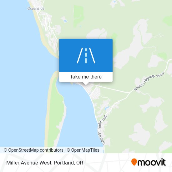 Mapa de Miller Avenue West