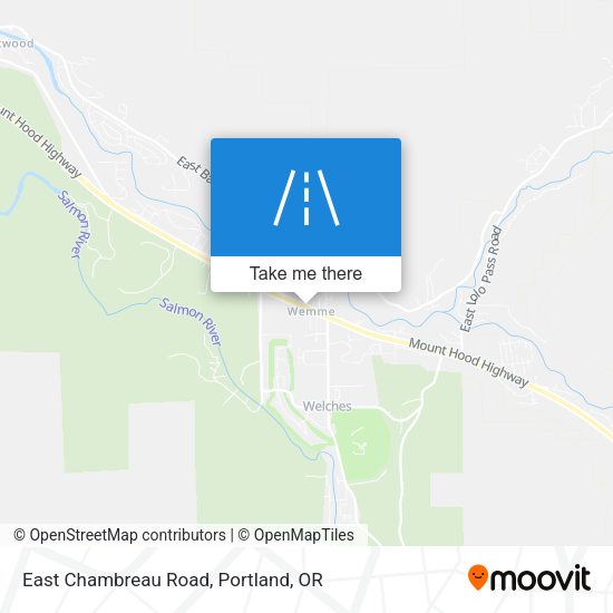 East Chambreau Road map