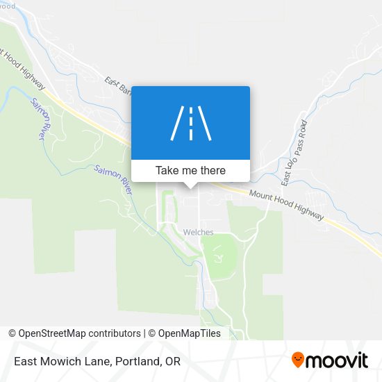 East Mowich Lane map