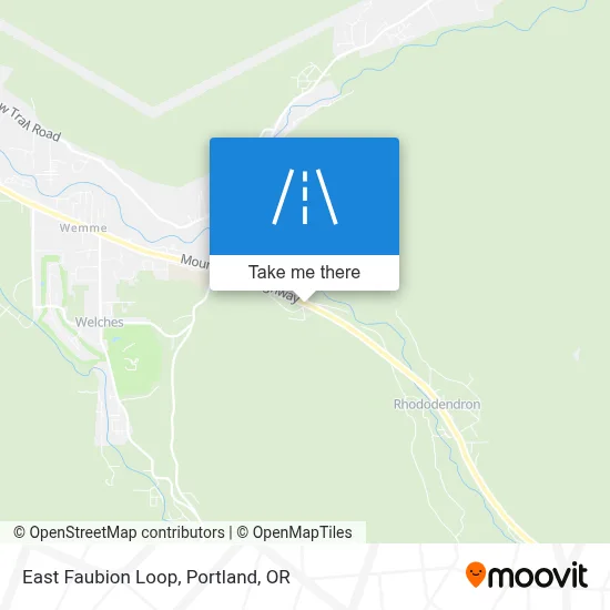East Faubion Loop map