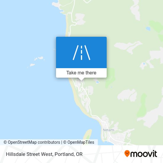 Hillsdale Street West map