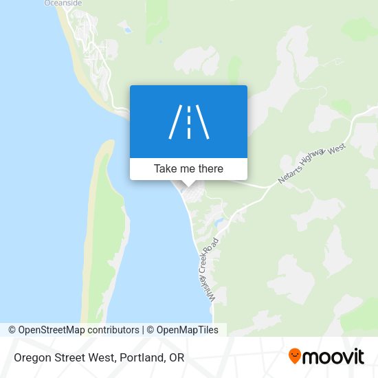 Oregon Street West map