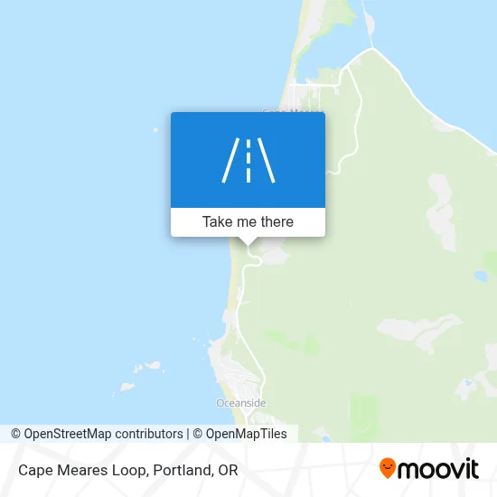 Cape Meares Loop map