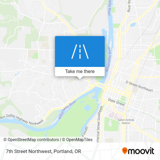 7th Street Northwest map