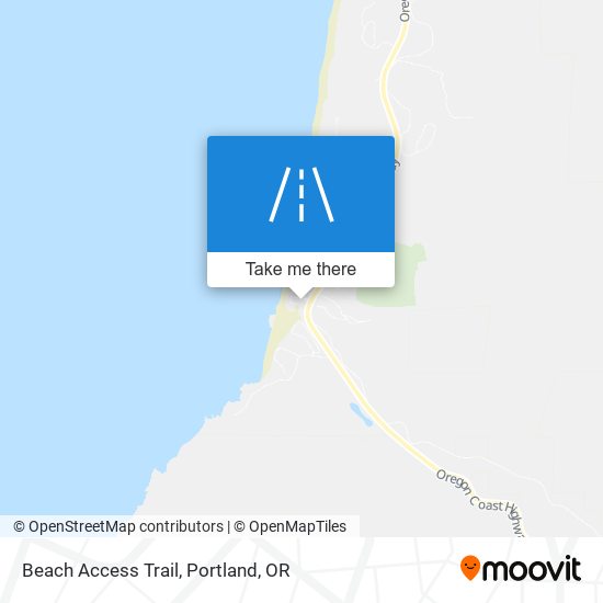Beach Access Trail map