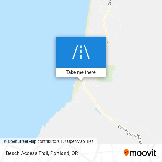 Beach Access Trail map