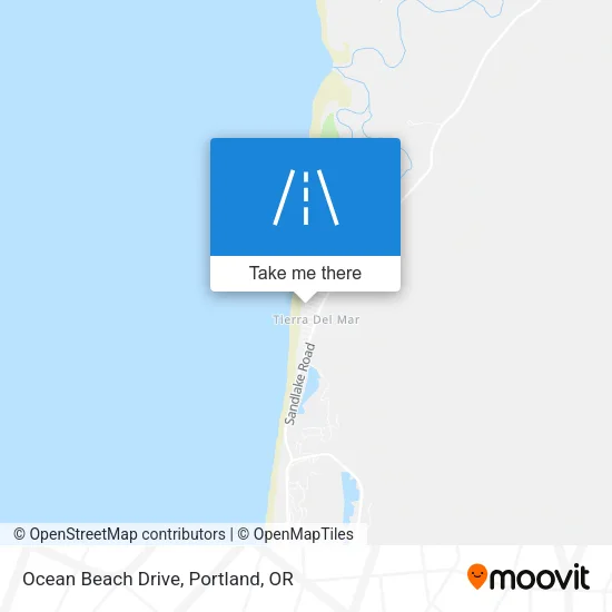 Ocean Beach Drive map