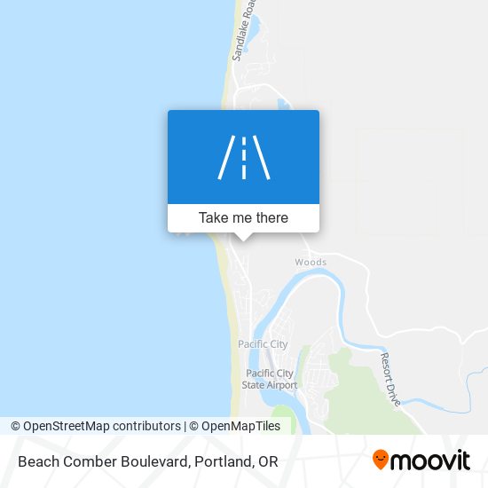 Beach Comber Boulevard map