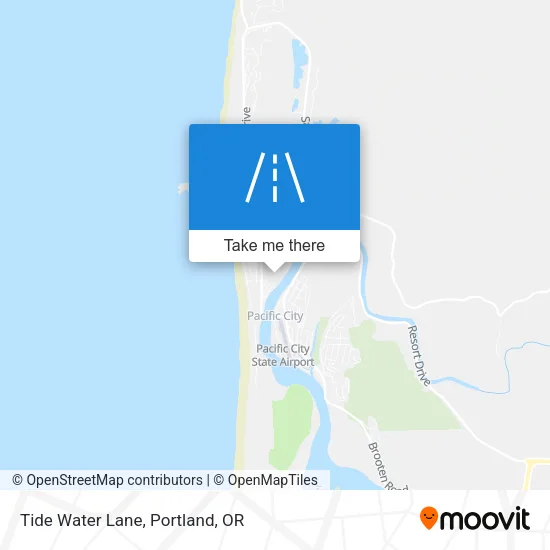 Tide Water Lane map