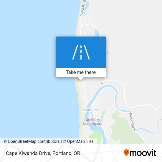 Cape Kiwanda Drive map