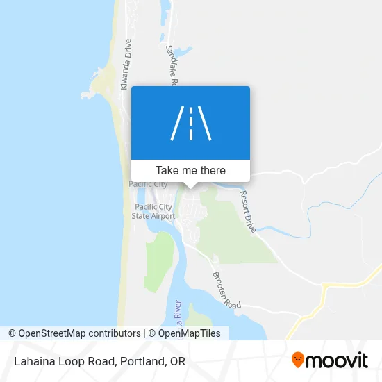 Lahaina Loop Road map