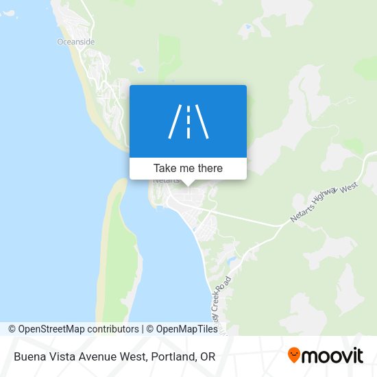 Buena Vista Avenue West map
