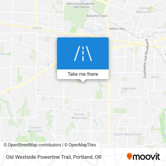 Mapa de Old Westside Powerline Trail