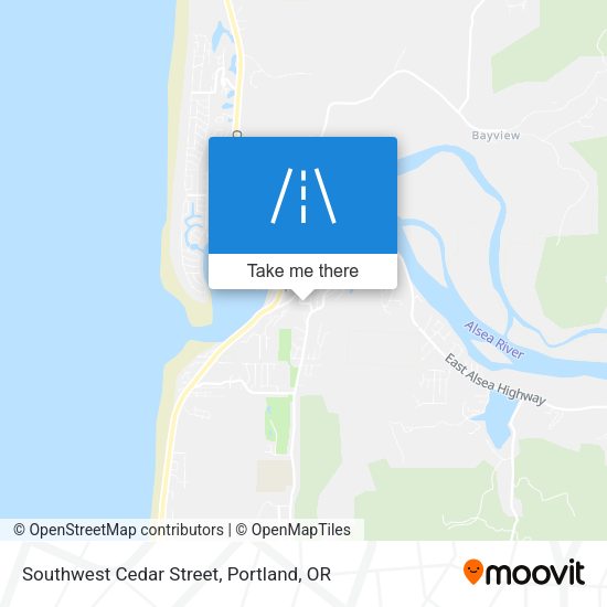 Mapa de Southwest Cedar Street
