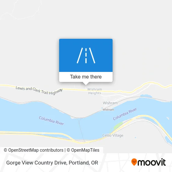 Gorge View Country Drive map