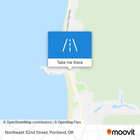 Northeast 52nd Street map