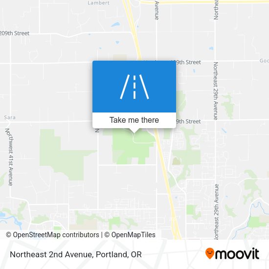 Northeast 2nd Avenue map