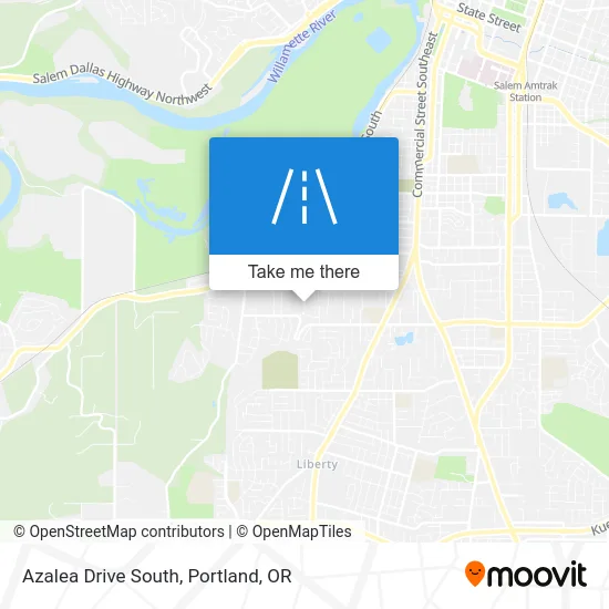 Azalea Drive South map