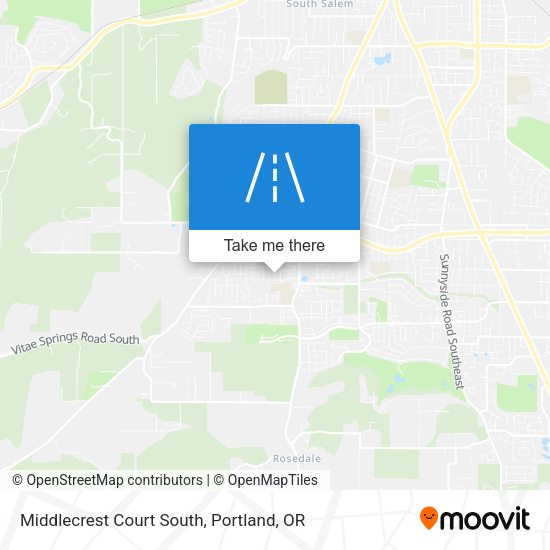 Middlecrest Court South map