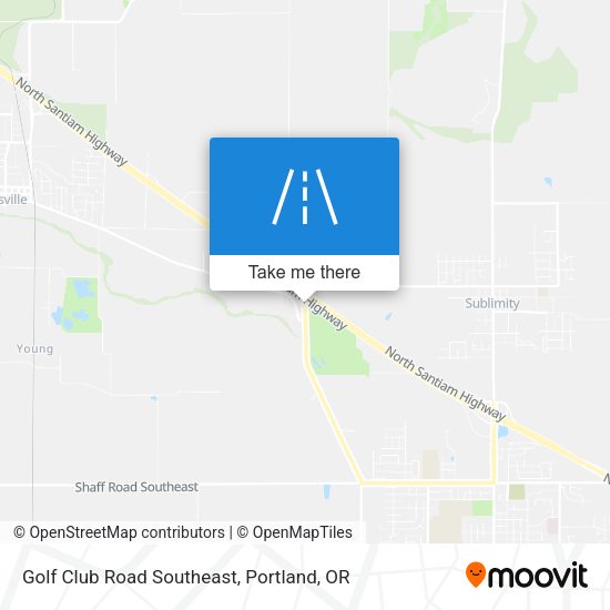 Mapa de Golf Club Road Southeast