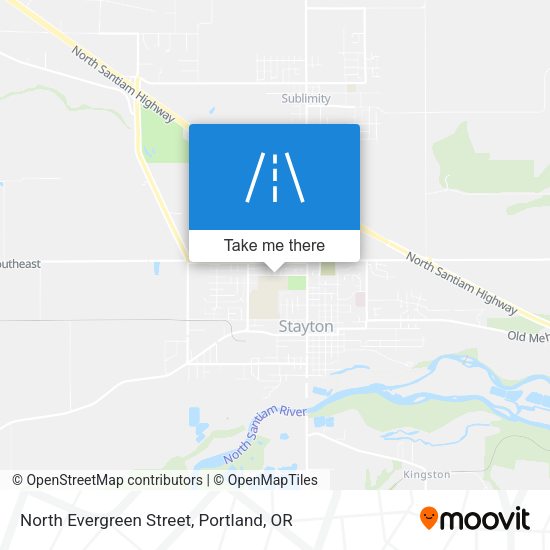 Mapa de North Evergreen Street