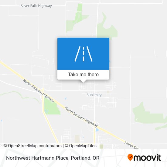 Northwest Hartmann Place map