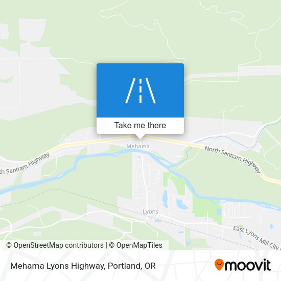 Mapa de Mehama Lyons Highway